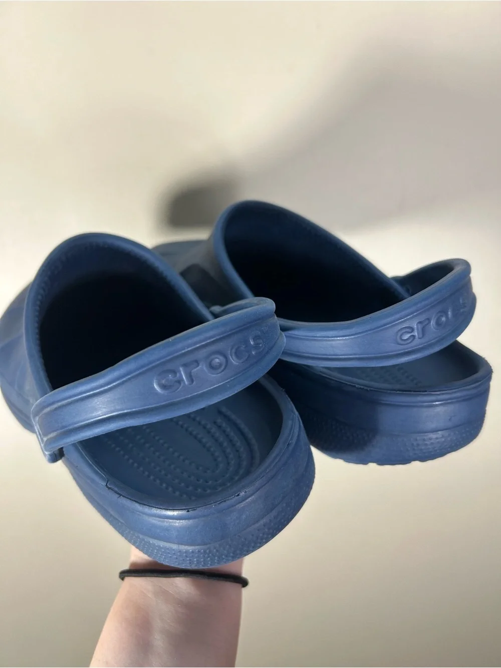 Men’s Crocs Classic Navy Blue Slip On Clogs Size 12